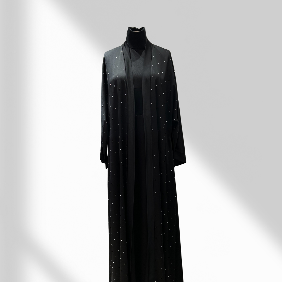 Taşlı Ferace Abaya